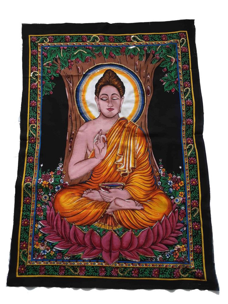  Pano Decorativo Meditating Buda