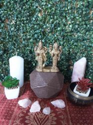 Estatueta Krishna & Radha Bronze