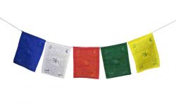  Bandeira tibetana  OM MANI PADME HUM