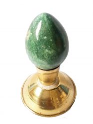  Quartzo Verde Oval - Shiva Lingam